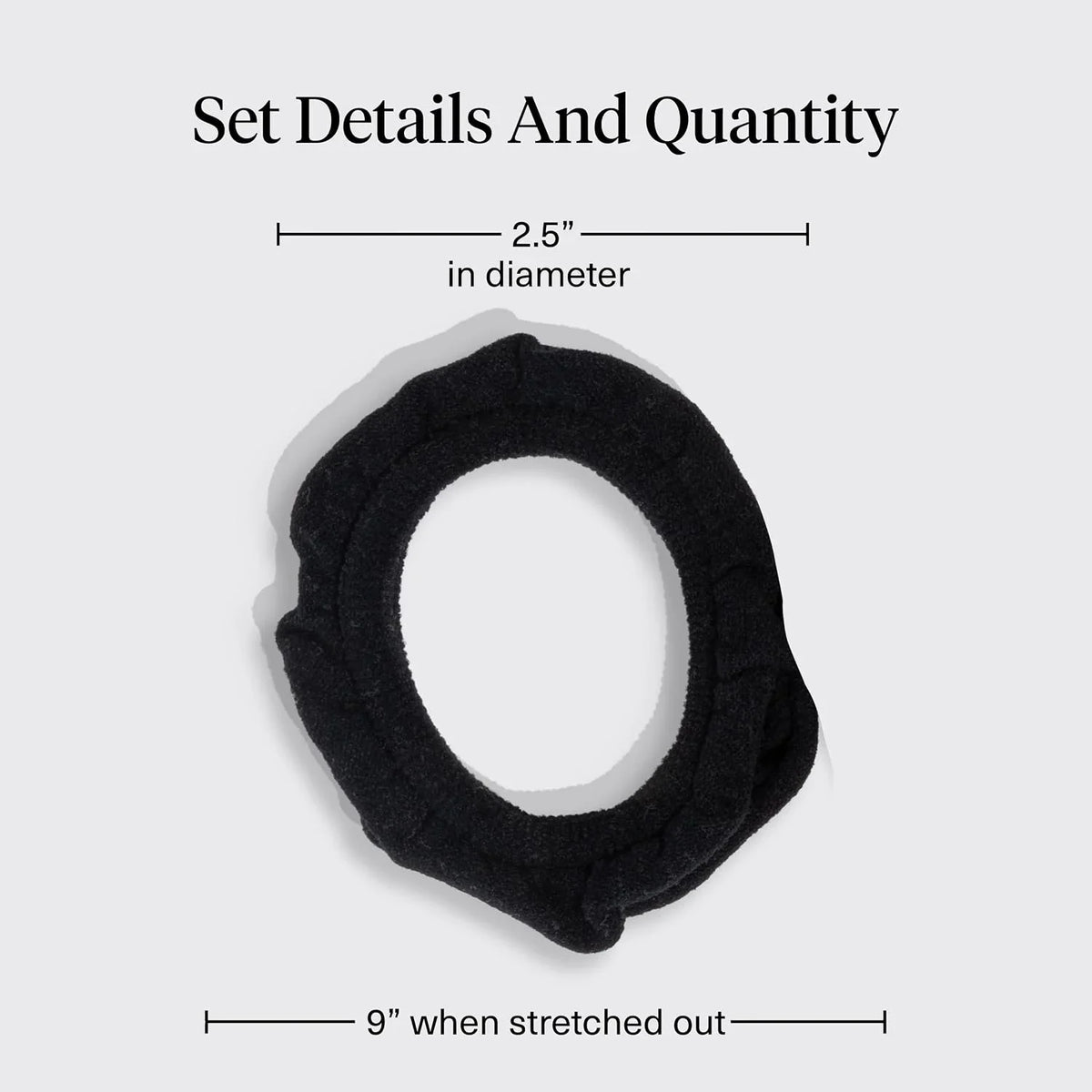 Kitsch Ribbed Hair Ties No Damage - Blush, 10pcs