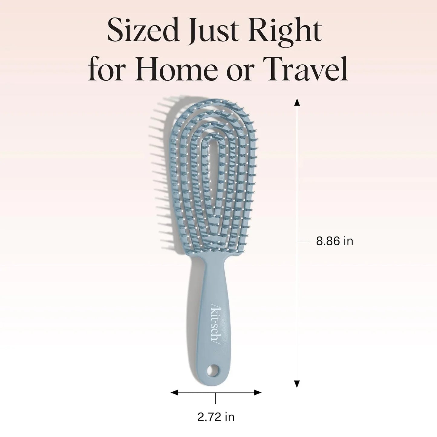 Kitsch Flexi Flow Detangler Brush, Hair Brushes For Women - Soft Violet