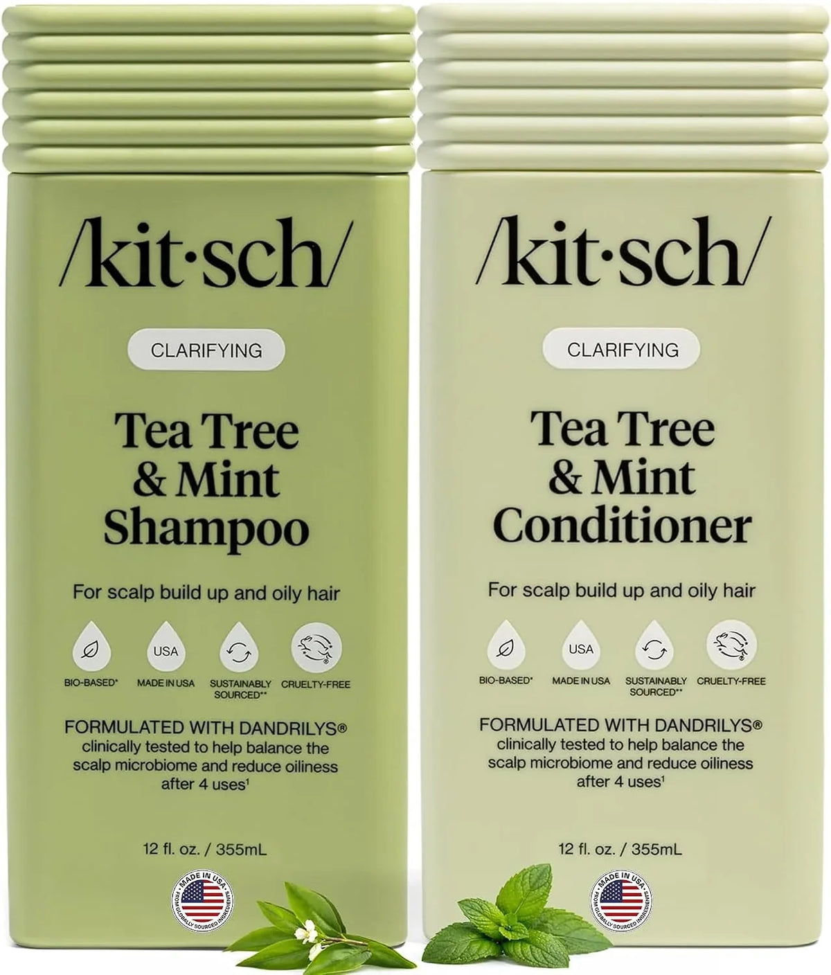 Kitsch Rice Water Shampoo and Conditioner Set for Hair Growth – Made in USA