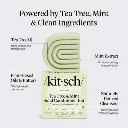 Kitsch Clarifying Tea Tree & Mint Conditioner Bar Soap - 3 oz