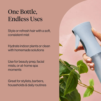 Kitsch Large Continuous Spray Bottle for Hair – Haze Blue, 180ml