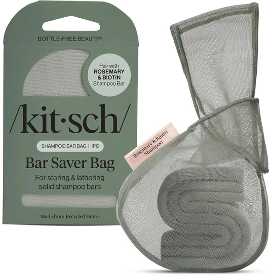 Kitsch Soap Saver Bag – Patented Mesh Bag Soap Holder with Tag Identifier