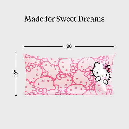 Lisa Frank x Kitsch Satin Pillowcase, Size 19x36 - Rainbow Leopard