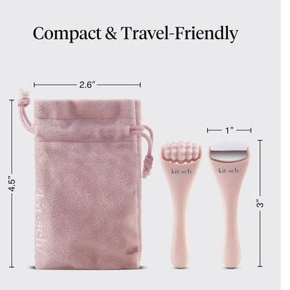 Kitsch Mini Ice Roller for Face Tool Set – Cooling Face Rollers - Blush