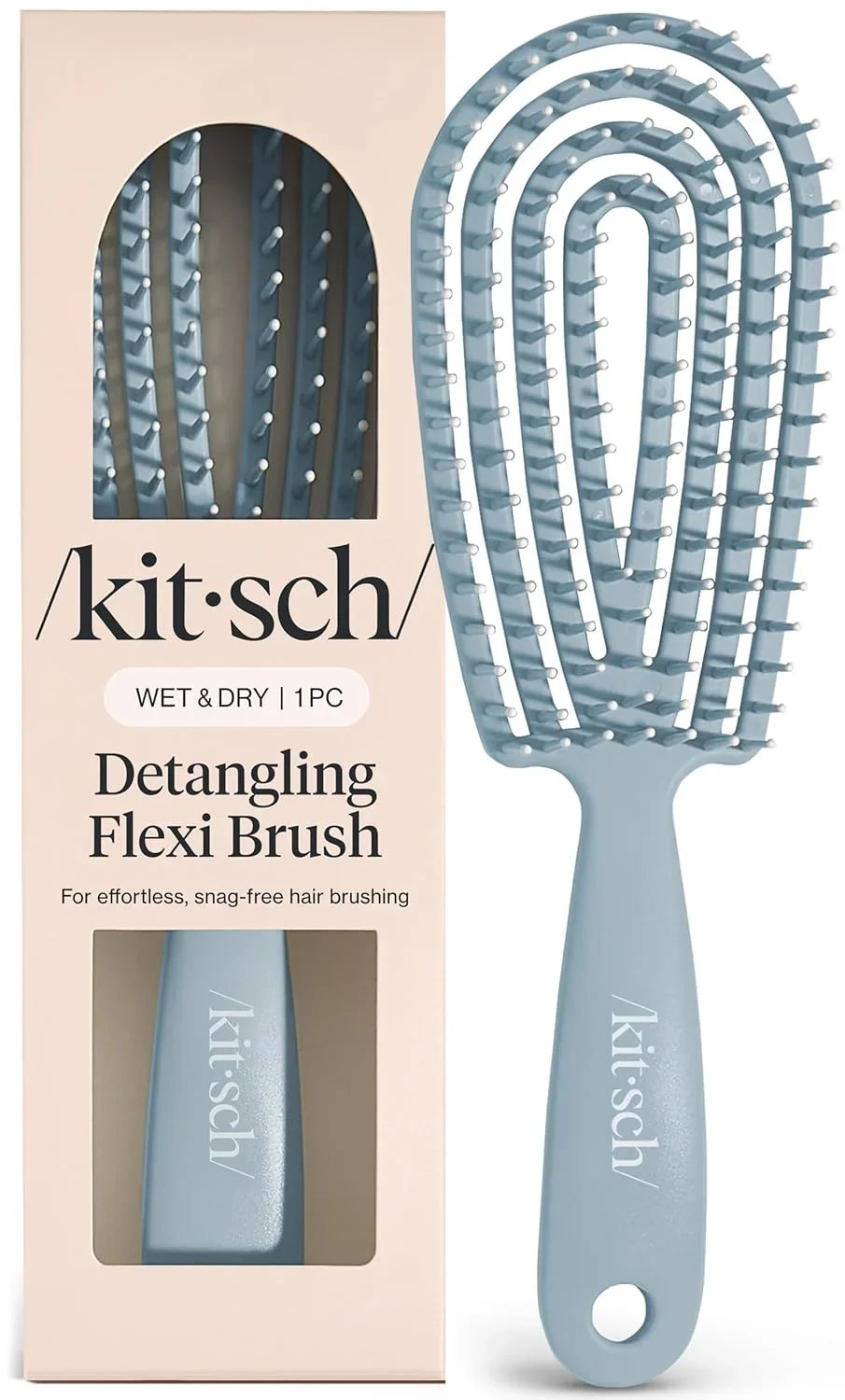 Kitsch Flexi Flow Detangler Brush, Hair Brushes For Women - Soft Violet