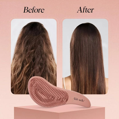 Kitsch Detangle Brush – Gentle Curly Hair Brush All Hair Types - Haze Blue