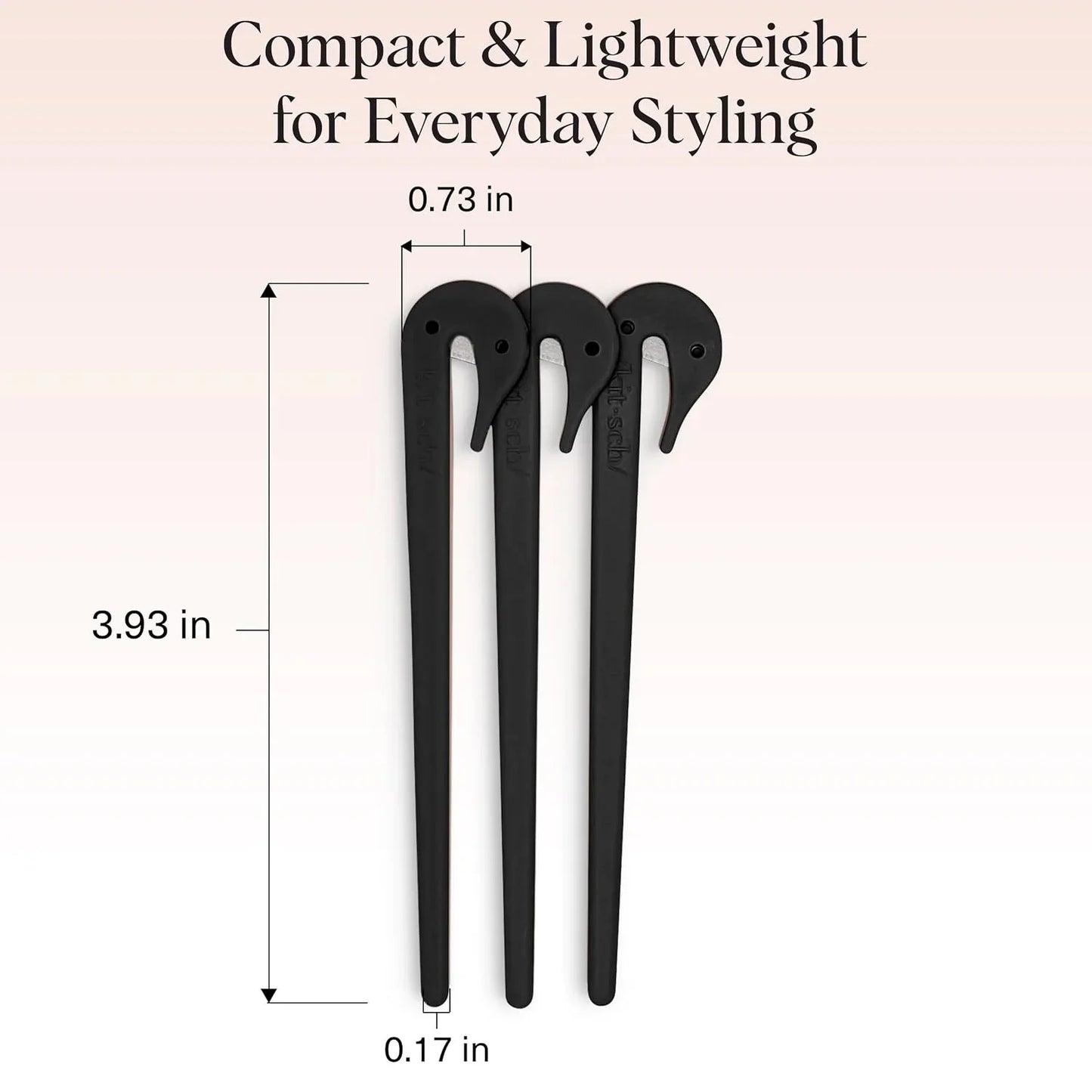 Kitsch Elastic Hair Tie Cutter Tool - Black, 3pc Set