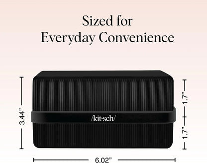 Kitsch 4-Compartment Travel Soap Case – TSA-Approved Bar Soap Holder
