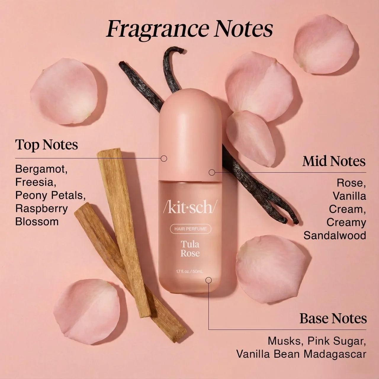 Kitsch Hair Perfume for Women – Hair Spray & Body Mist – Caramel Cream 50mL