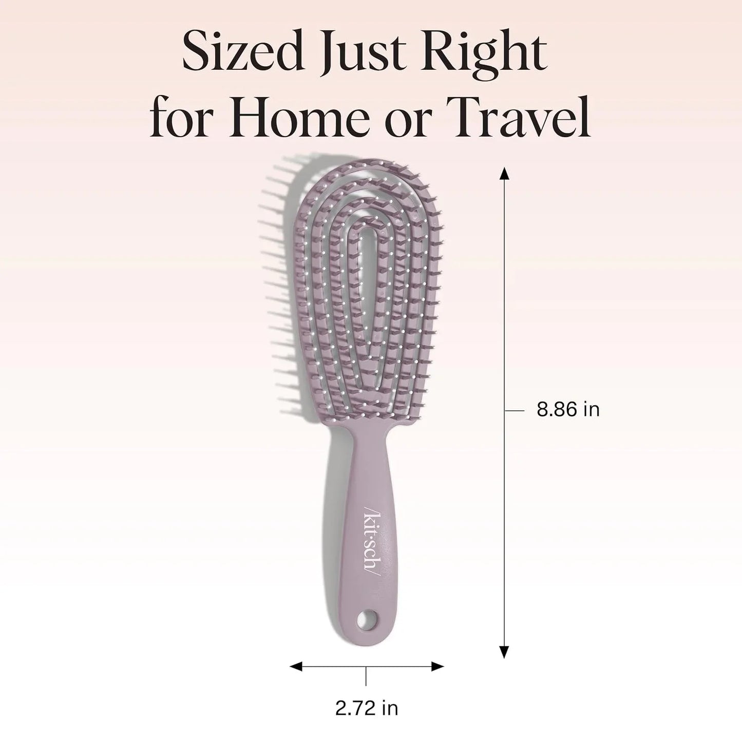 Kitsch Flexi Flow Detangler Brush, Hair Brushes For Women - Soft Violet