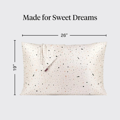 Kitsch Satin Pillowcase with Zipper - Standard Size, Haze Blue