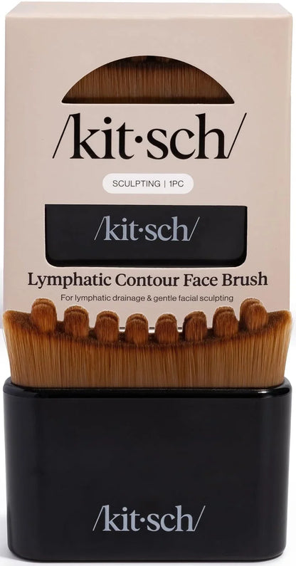 Kitsch Lymphatic Contour Face Brush - Facial Massage Brushes - Terracotta