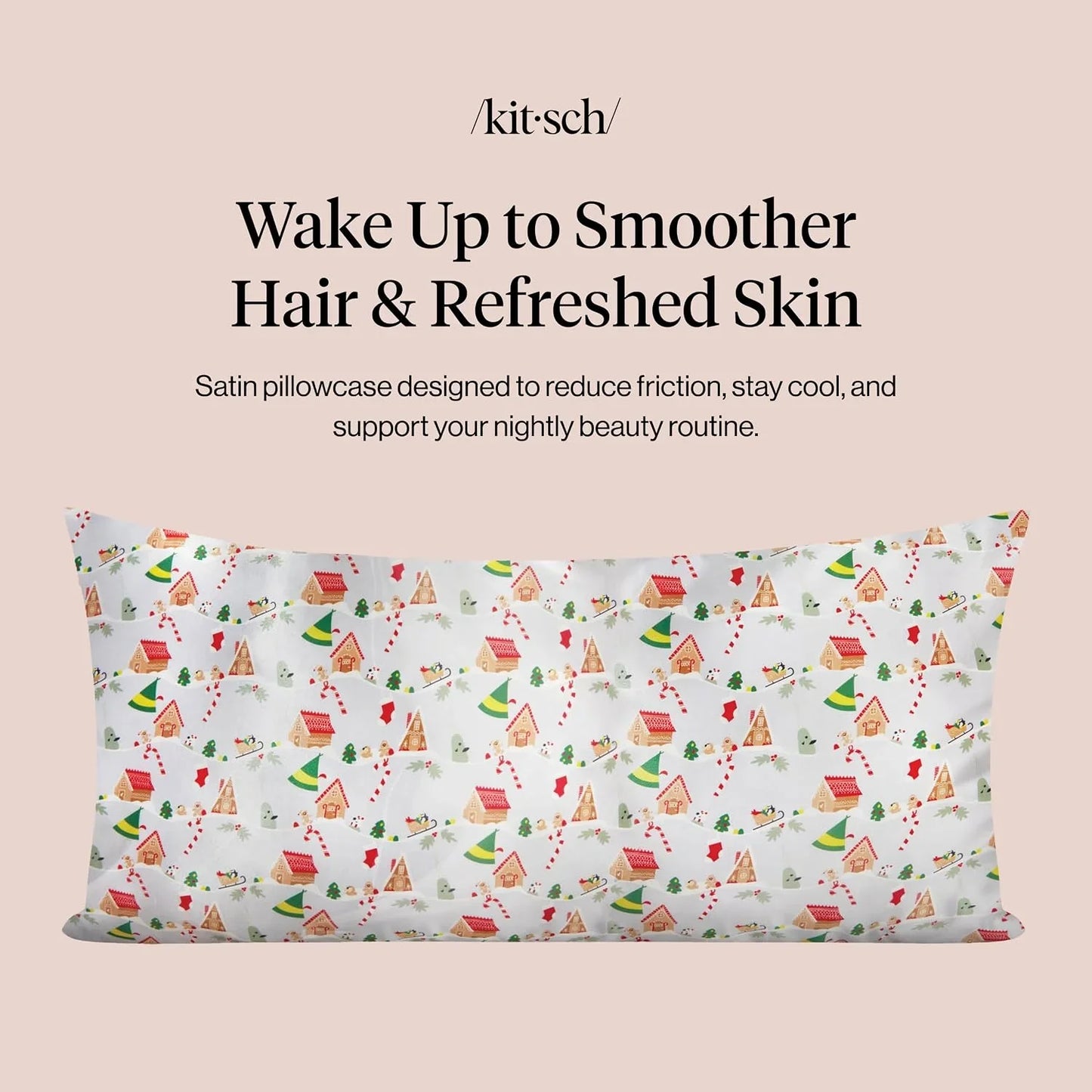 Lisa Frank x Kitsch Satin Pillowcase, Size 19x36 - Rainbow Leopard