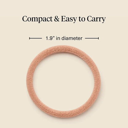 Kitsch Ribbed Hair Ties No Damage - Blush, 10pcs