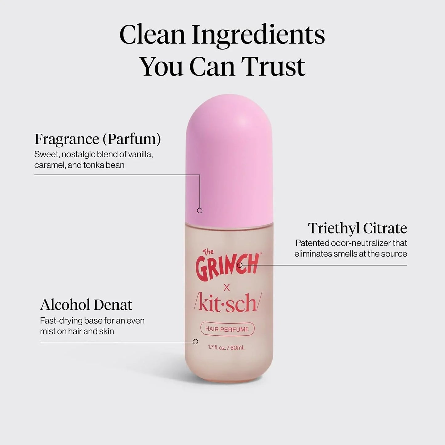 Kitsch Hair Perfume for Women – Hair Spray & Body Mist – Caramel Cream 50mL