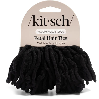 Kitsch Ribbed Hair Ties No Damage - Blush, 10pcs