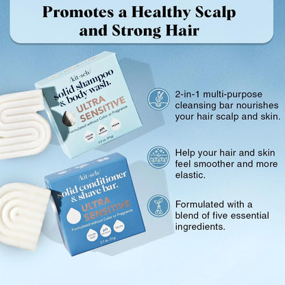 Kitsch Rosemary & Biotin Shampoo and Conditioner Set for Hair Growth