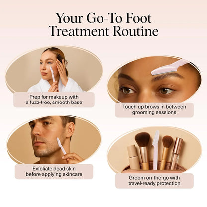 Kitsch Dermaplane Razor for Women Face – Terracotta, 6 pcs