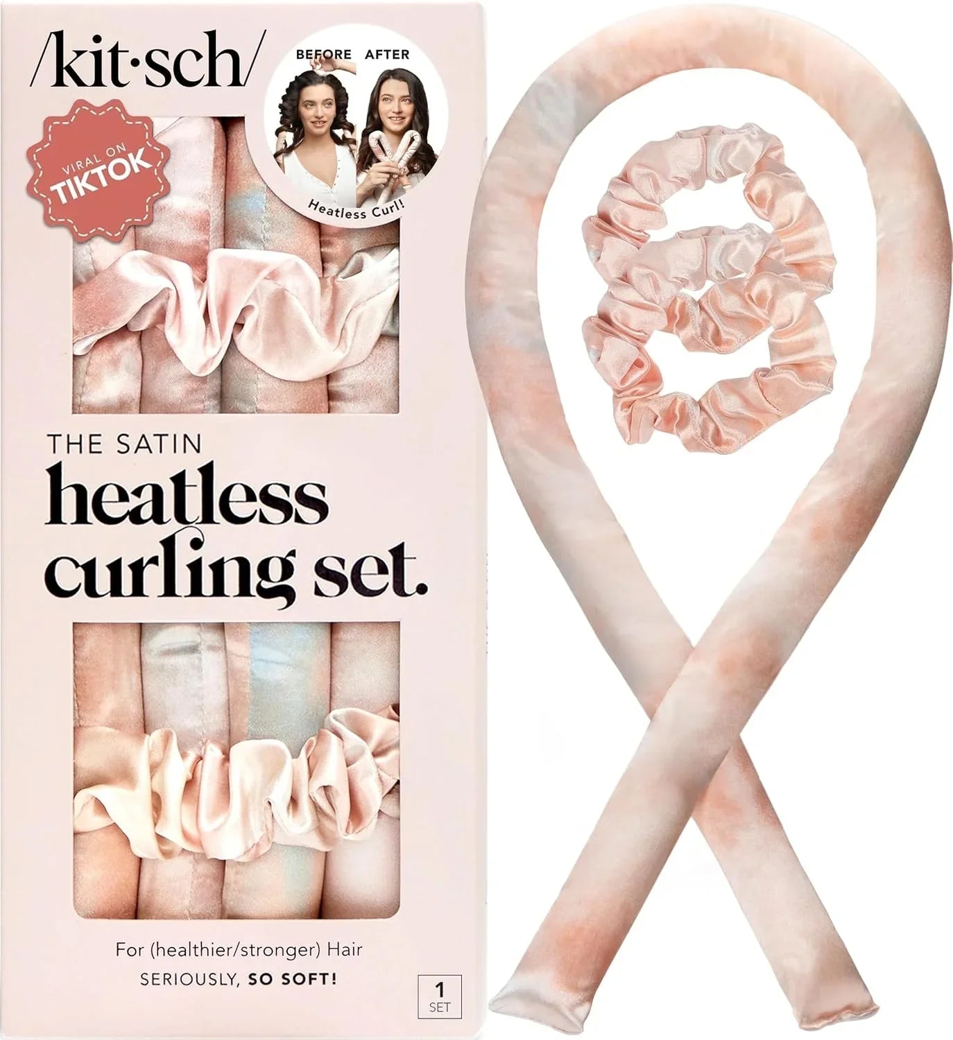 Kitsch Velvet Heatless Curls Overnight Set - Eucalyptus