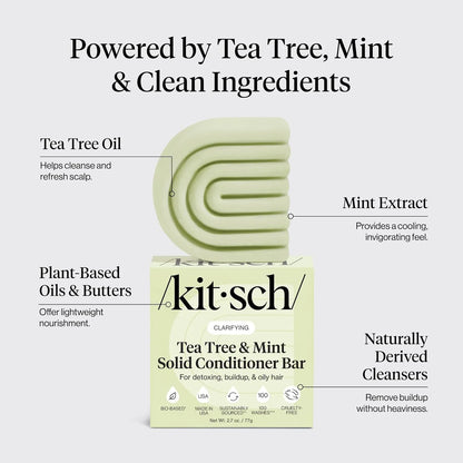 Kitsch Clarifying Tea Tree & Mint Conditioner Bar Soap - 3 oz