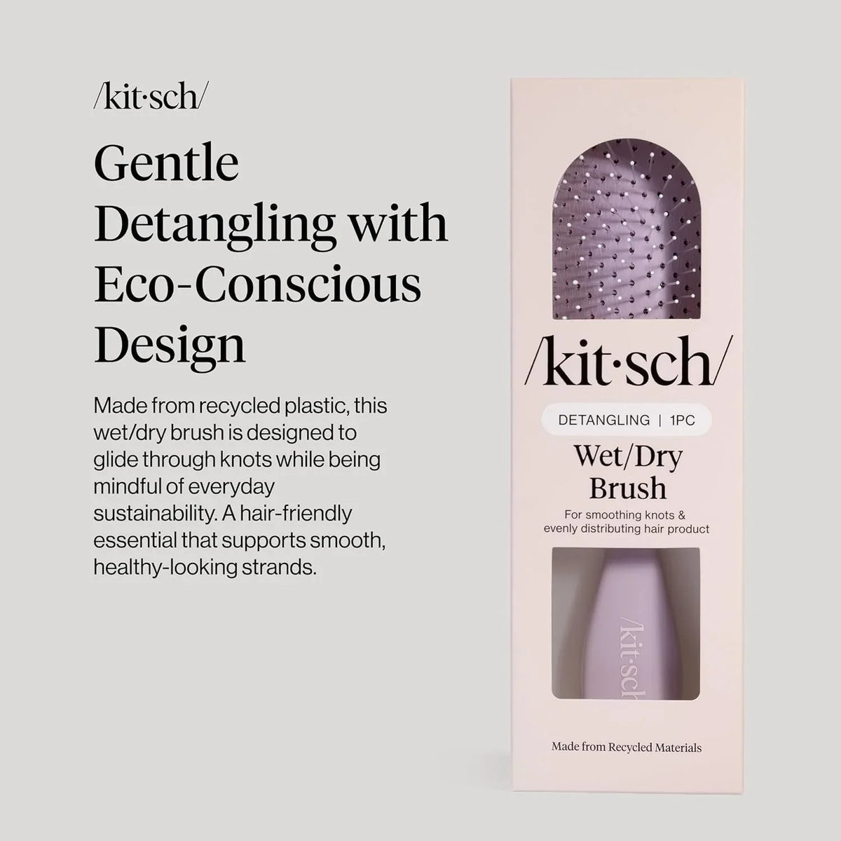 Kitsch Wet Dry Brush Detangler – Hair Brush for Women - Terracotta