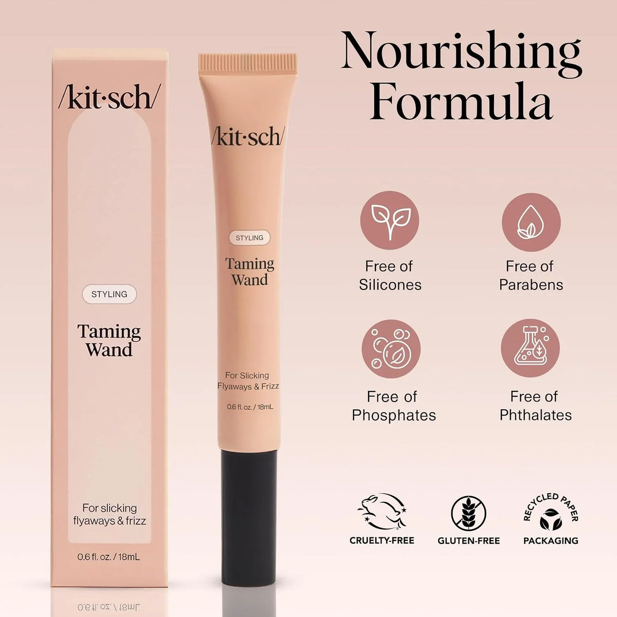 Kitsch Hair Taming Wand – With Biotin, Aloe & Vitamin E - 18mL