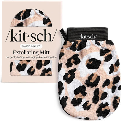 Kitsch Exfoliating Glove – Exfoliating Mitt - 1pc Black